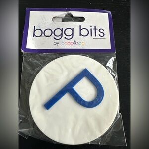 BOGG BAG Bogg Bits - Blue and White initial “P”, NIP
